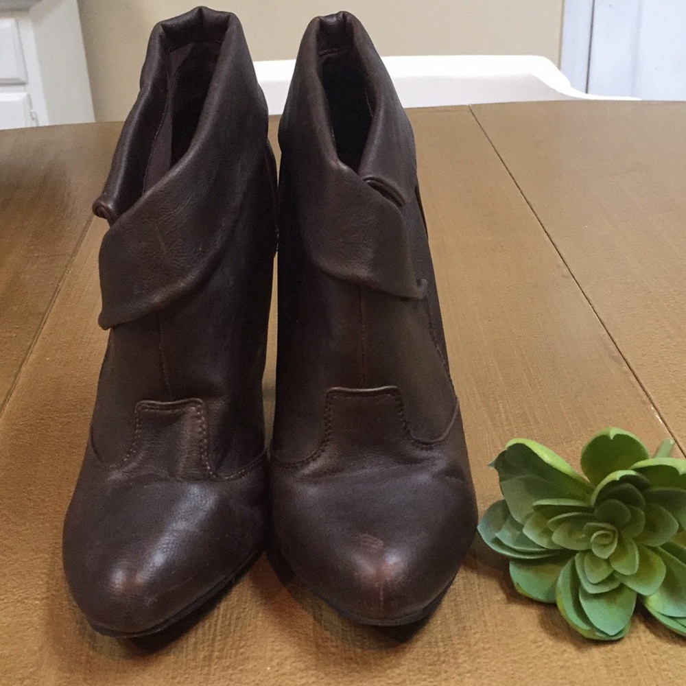 Dark brown ankle boots